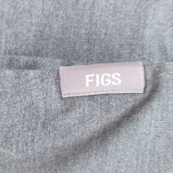 Figs Gray Scrub Jacket Tangier Medical Coat Size XS Crisp Poly Rayon Blend - Picture 2 of 12